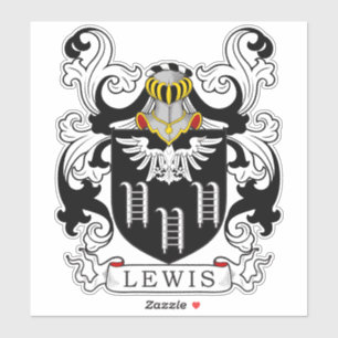 Lewis Family Crest Sticker