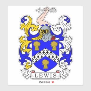 Lewis Family Crest Sticker