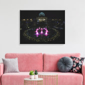 Lewis Ginter Botanical Garden Lights. Canvas (Insitu (Woonkamer))