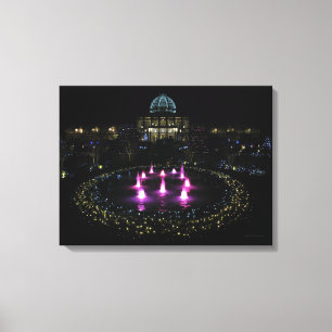 Lewis Ginter Botanical Garden Lights Canvas Afdruk