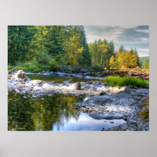 Lewis River Herfst Poster