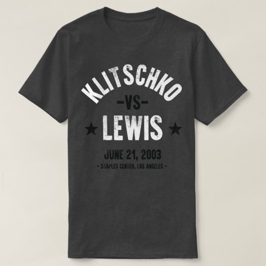 Lewis vs Klitschko T-shirt (Design voorkant)