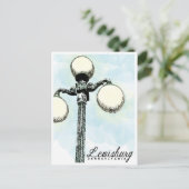 Lewisburg, PA Carte postale historique Lampe (Debout devant)