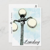 Lewisburg, PA Carte postale historique Lampe (Devant / Derrière)