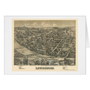 Lewisburg, PA Panoramic Map - 1884