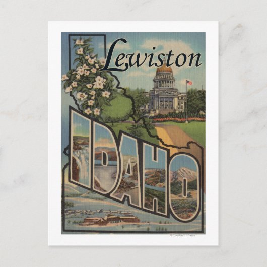 Lewiston, Idaho - Large Letter Scenes Briefkaart (Voorkant)