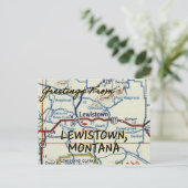 Lewistown Montana Carte Vintage (Debout devant)