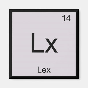 Lex Naam Chemie Element Periodiek Systeem Magneet