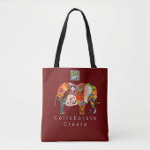 LexArt Collaborate Canvas tas - Donkere kleur (Voorkant)
