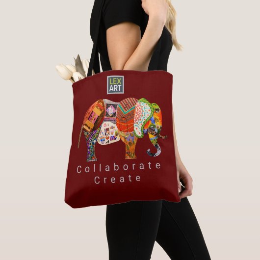 LexArt Collaborate Canvas tas - Donkere kleur (Dichtbij)