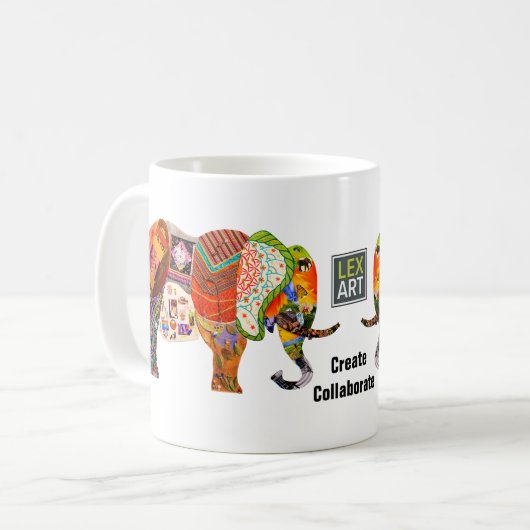 LexArt Collaborer Mug - Blanc (Devant gauche)