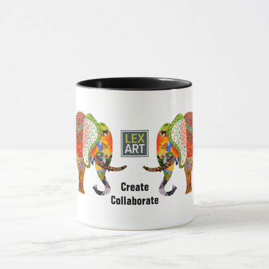 LexArt Creëer werkt ellephant-Mok samen Mok (Midden)