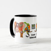 LexArt Creëer werkt ellephant-Mok samen Mok (Voorkant links)