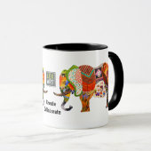 LexArt Creëer werkt ellephant-Mok samen Mok (Voorkant rechts)