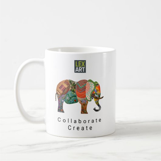 LexArt SamenwerkingsT-shirt v2 - Lichte Kleur Koffiemok (Links)