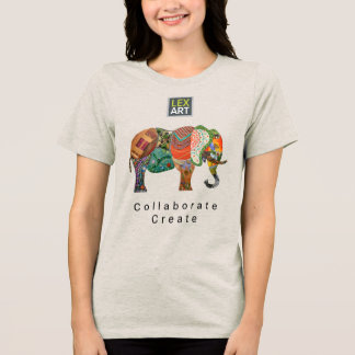 LexArt SamenwerkingsT-shirt v2 - Lichte Kleur Tri-Blend Shirt