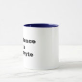 L'excellence est le style de vie Motivational Mug  (Centre)