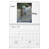 Lexi 2013 et calendrier de chien d'amis (Feb 2027)