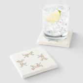 Lexi Trot Stenen Onderzetter (Zijkant)