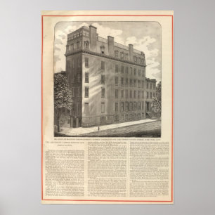 Lexington Avenue Turkse en Romeinse baden Poster