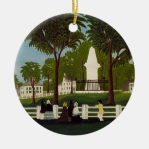 Lexington Battle Monument, c.1830 Keramisch Ornament