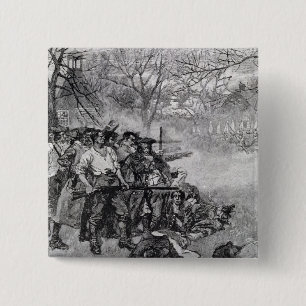 Lexington Green Vierkante Button 5,1 Cm