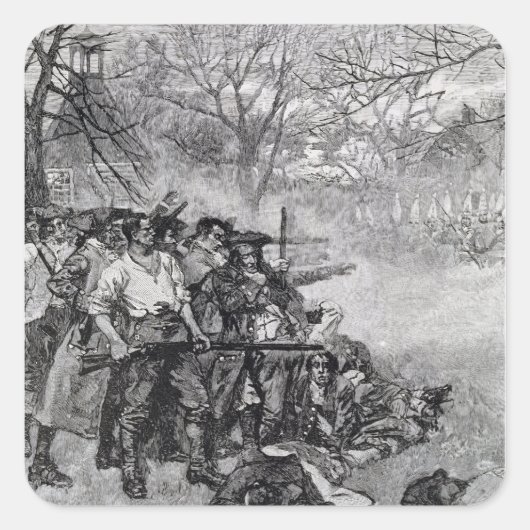 Lexington Green Vierkante Sticker (Voorkant)