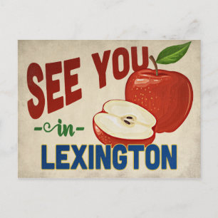 Lexington Kentucky Apple - Vintage Travel Briefkaart
