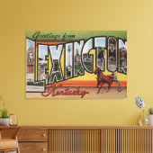 Lexington, Kentucky - grote lettertjes Canvas Afdruk (Insitu (Woonkamer))