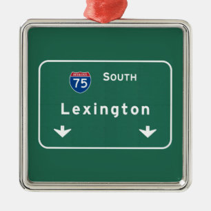 Lexington Kentucky Interstate Highway Freeway : Metalen Ornament