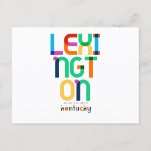 Lexington Kentucky Mid Century, Pop Art, Briefkaart