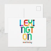 Lexington Kentucky Mid Century, Pop Art, Briefkaart (Voorkant / Achterkant)