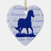 Lexington KY Horse kerstversiering Keramisch Ornament (Rechts)