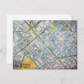 Lexington, KY  Map Briefkaart (Voorkant / Achterkant)