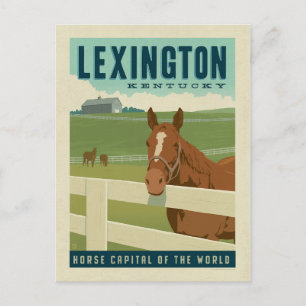 Lexington, KY   Paardenhoofdstad van de wereld Briefkaart