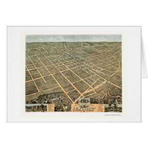 Lexington, KY Panoramic Map - 1871