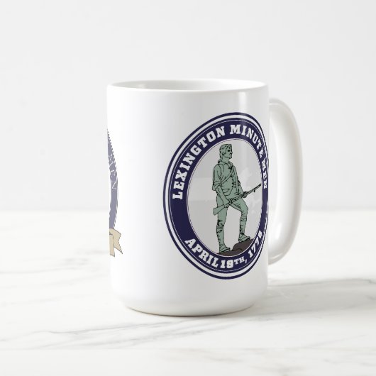 Lexington Minute Hommes Mug (Devant droit)