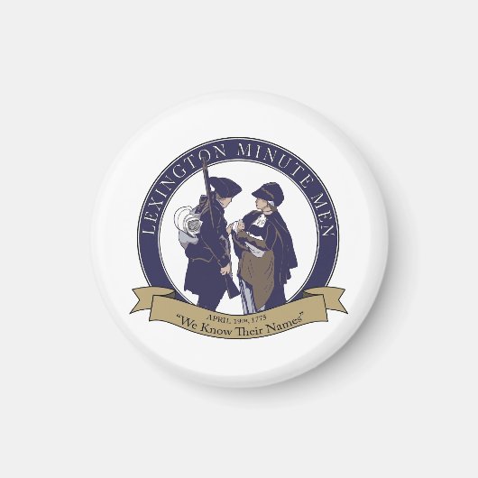 Lexington Minute Men Magnet Magneet (Voorkant)
