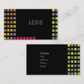 Lexis Cartes de visite (Devant / Derrière)