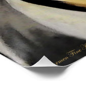 "L'expression réfléchissante", Poster brillant (Coin)