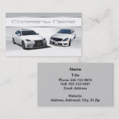 Lexus blanc et cartes de visite blancs de benz de (Devant / Derrière)