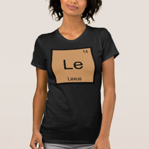 Lexus Naam Scheikunde Element Periodiek Systeem T-shirt
