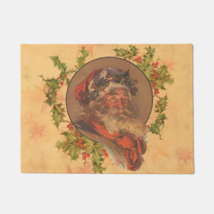 Leyendecker Kerstman Antiek Victoriaans Deurmat