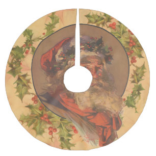 Leyendecker Kerstman Antiek Victoriaans Kerstboom Rok