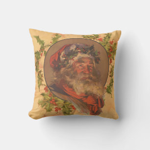 Leyendecker Kerstman Antiek Victoriaans Kussen