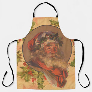 Leyendecker Kerstman Antiek Victoriaans Schort