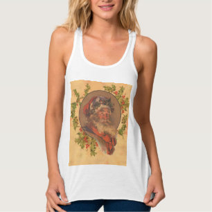 Leyendecker Kerstman Antiek Victoriaans Tanktop