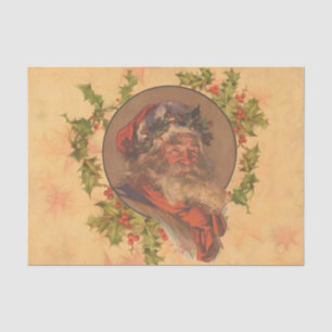 Leyendecker Kerstman Antiek Victoriaans Tissuepapier