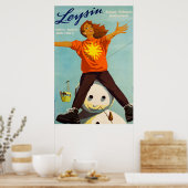 Leysin, Suisse, Affiche de ski (Cuisine)