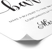 Leyton Modern Minimaal Bloem Bar Bord Poster (Hoek)